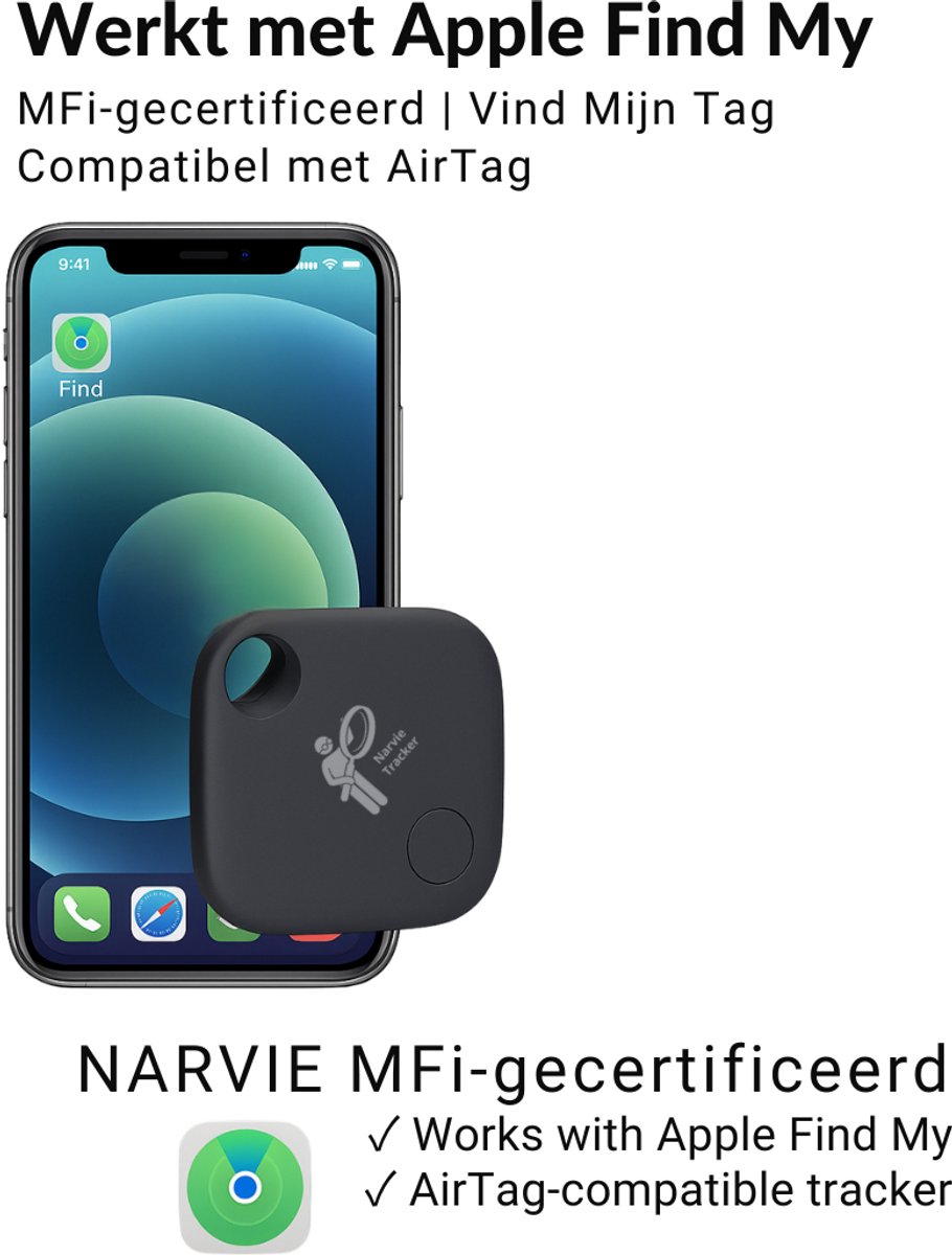 Narvie Tracker voor iPhone en Apple Zoek Mijn – productbeeld 2