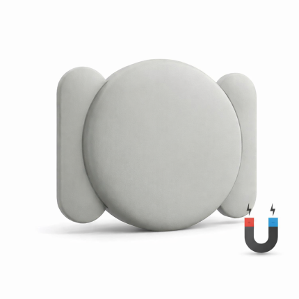 Narvie magnetische siliconen houder grijs voor Apple AirTag en Narvie tracker normaal, waterdicht en verborgen montage