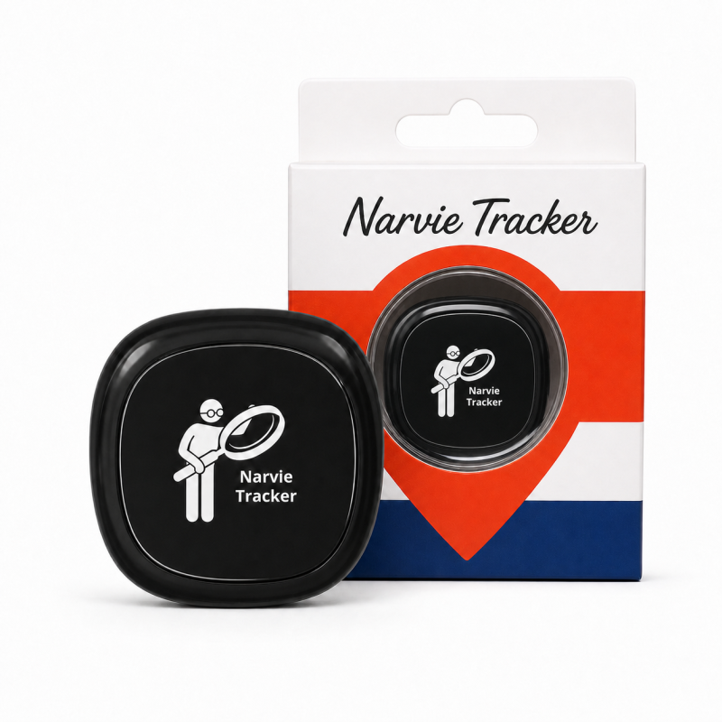 Narvie Tracker 2.0 Mini compacte zwarte tracker met sterke magneet