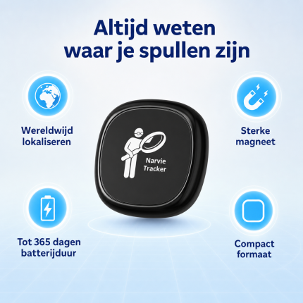 Narvie Tracker 2.0 Mini als compacte magnetische beveiligingstracker